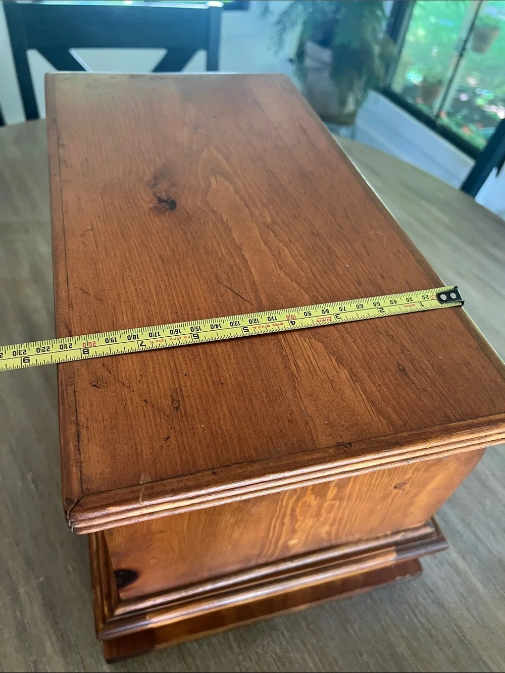 Vintage Roll Top Wooden Bread Box & drawer.  Shelf on top also. Farmhouse